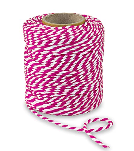 PRÄSENT BAUMWOLLKORDEL magenta/weiß, 50 m Kordelband aus Naturmaterial, 2 mm Breite, zweifarbige Geschenkkordel zum Basteln und Dekorieren, biologisch abbaubar PRÄSENT BAUMWOLLKORDEL magenta/weiß, 50 m Kordelband aus Naturmaterial, 2 mm Breite, zweifarbige Geschenkkordel zum Basteln und Dekorieren, biologisch abbaubar von PRÄSENT