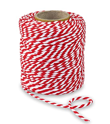 PRÄSENT BAUMWOLLKORDEL rot/weiß, 50 m Kordelband aus Naturmaterial, 2 mm Breite, zweifarbige Geschenkkordel zum Basteln und Dekorieren, biologisch abbaubar PRÄSENT BAUMWOLLKORDEL rot/weiß, 50 m Kordelband aus Naturmaterial, 2 mm Breite, zweifarbige Geschenkkordel zum Basteln und Dekorieren, biologisch abbaubar von PRÄSENT