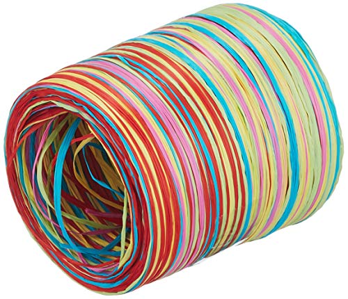 Präsent C.E. Pattberg Raffia-Multicolour Bastband blau-rot-grün-gelb-pink, 50 m Geschenkband zum Einpacken, 5-strängiges Bastelband für Geschenke, Zubehör zum Dekorieren & Basteln Präsent C.E. Pattberg Raffia-Multicolour Bastband blau-rot-grün-gelb-pink, 50 m Geschenkband zum Einpacken, 5-strängiges Bastelband für Geschenke, Zubehör zum Dekorieren & Basteln von Präsent