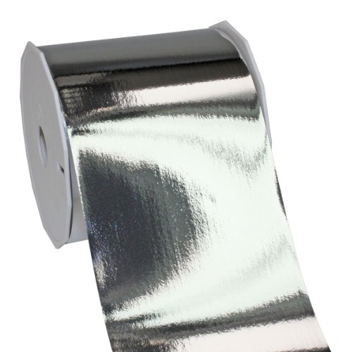 Präsent C.E. Pattberg Mexico Geschenkband metallic Silber, 25 m Ringelband zum Einpacken von Geschenken, 90 mm Breite, Zubehör zum Dekorieren & Basteln, Dekoband, Anlass Präsent C.E. Pattberg Mexico Geschenkband metallic Silber, 25 m Ringelband zum Einpacken von Geschenken, 90 mm Breite, Zubehör zum Dekorieren & Basteln, Dekoband, Anlass von Präsent