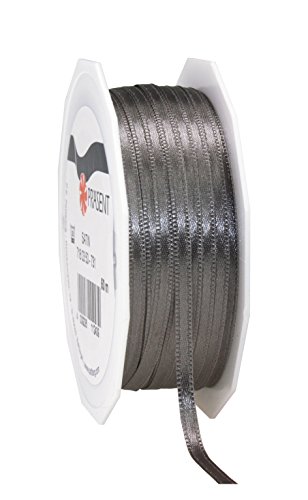 Präsent C.E. Pattberg Satin Schiefer, 50 m Satinband zum Einpacken von Geschenken, 3 mm Breite, Geschenkband zum Dekorieren & Basteln, Dekoband, Anlass Präsent C.E. Pattberg Satin Schiefer, 50 m Satinband zum Einpacken von Geschenken, 3 mm Breite, Geschenkband zum Dekorieren & Basteln, Dekoband, Anlass von Präsent