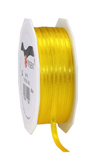 Präsent C.E. Pattberg Satin gelb, 50 m Satinband zum Einpacken von Geschenken, 3 mm Breite, Geschenkband zum Dekorieren & Basteln, Dekoband, Anlass Präsent C.E. Pattberg Satin gelb, 50 m Satinband zum Einpacken von Geschenken, 3 mm Breite, Geschenkband zum Dekorieren & Basteln, Dekoband, Anlass von Präsent