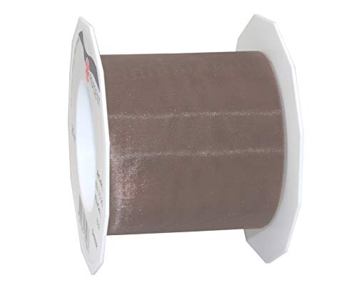 Präsent C.E. Pattberg Sheer Organzaband Taupe, 25 m Geschenkband zum Einpacken von Geschenken, 72 mm Breite, Zubehör zum Dekorieren & Basteln, Dekoband Präsent C.E. Pattberg Sheer Organzaband Taupe, 25 m Geschenkband zum Einpacken von Geschenken, 72 mm Breite, Zubehör zum Dekorieren & Basteln, Dekoband von PRÄSENT