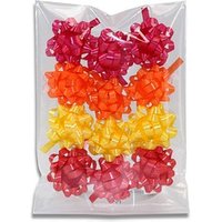 PRÄSENT Geschenk-Schleifen AMERIKA satiniert rot/gelb/orange/pink 10,0 mm x 0,95 m von PRÄSENT