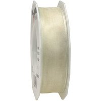 PRÄSENT Geschenkband Four Seasons seidenmatt creme 25,0 mm x 25,0 m von PRÄSENT