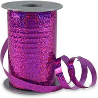 PRÄSENT Geschenkband HOLLY Holographic magenta 10 mm x 200 m von PRÄSENT