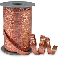 PRÄSENT Geschenkband HOLLY Holographic rosegold 10 mm x 200 m von PRÄSENT