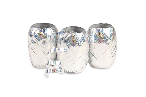 PRÄSENT Geschenkband HOLLY silber, 24x 20 Meter Eiknäuel 5 mm zum Basteln, Dekorieren & Verpacken von Geschenken zu jedem Anlass PRÄSENT Geschenkband HOLLY silber, 24x 20 Meter Eiknäuel 5 mm zum Basteln, Dekorieren & Verpacken von Geschenken zu jedem Anlass von PRÄSENT