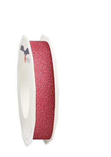 PRÄSENT Geschenkband POLY GLITTER rot, 25 Meter Ringelband 15 mm zum Basteln, Dekorieren & Verpacken von Geschenken zu jedem Anlass PRÄSENT Geschenkband POLY GLITTER rot, 25 Meter Ringelband 15 mm zum Basteln, Dekorieren & Verpacken von Geschenken zu jedem Anlass von PRÄSENT