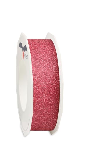 PRÄSENT Geschenkband POLY GLITTER rot, 25 Meter Ringelband 25 mm zum Basteln, Dekorieren & Verpacken von Geschenken zu jedem Anlass PRÄSENT Geschenkband POLY GLITTER rot, 25 Meter Ringelband 25 mm zum Basteln, Dekorieren & Verpacken von Geschenken zu jedem Anlass von PRÄSENT
