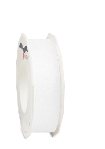 PRÄSENT Geschenkband POLY GLITTER weiss, 25 Meter Ringelband 40 mm zum Basteln, Dekorieren & Verpacken von Geschenken zu jedem Anlass PRÄSENT Geschenkband POLY GLITTER weiss, 25 Meter Ringelband 40 mm zum Basteln, Dekorieren & Verpacken von Geschenken zu jedem Anlass von PRÄSENT