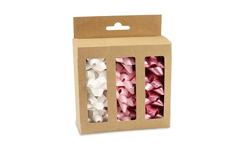 PRÄSENT Geschenkband POLY GLITTER weiss/hellrosa/rosa, 12 Schleifen Ø 50 mm zum Basteln, Dekorieren & Verpacken von Geschenken zu jedem Anlass PRÄSENT Geschenkband POLY GLITTER weiss/hellrosa/rosa, 12 Schleifen Ø 50 mm zum Basteln, Dekorieren & Verpacken von Geschenken zu jedem Anlass von PRÄSENT