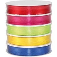PRÄSENT Geschenkband SATIN satiniert rot/pink/hellgrün/gelb/blau 10,0 mm x 5x 3,0 m PRÄSENT Geschenkband SATIN satiniert rot/pink/hellgrün/gelb/blau 10,0 mm x 5x 3,0 m von PRÄSENT