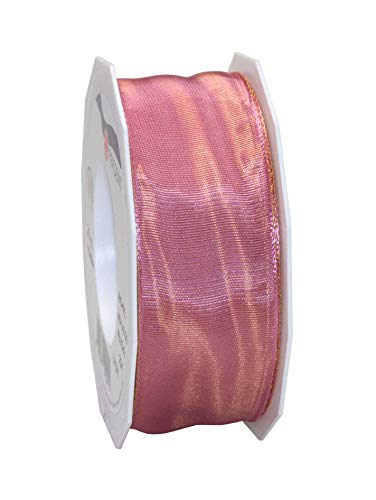 Präsent Lyon Band mit Drahtkante Blush, 25 m Dekoband zum Verzieren & Basteln, 40 mm Breite, leicht biegsames Schleifenband, für Festliche Dekos zu besonderen Anlässen Präsent Lyon Band mit Drahtkante Blush, 25 m Dekoband zum Verzieren & Basteln, 40 mm Breite, leicht biegsames Schleifenband, für Festliche Dekos zu besonderen Anlässen von Präsent