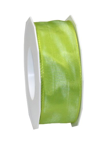 Präsent Lyon Band mit Drahtkante Limette, 25 m Dekoband zum Verzieren & Basteln, 40 mm Breite, leicht biegsames Schleifenband, für Festliche Dekos zu besonderen Anlässen Präsent Lyon Band mit Drahtkante Limette, 25 m Dekoband zum Verzieren & Basteln, 40 mm Breite, leicht biegsames Schleifenband, für Festliche Dekos zu besonderen Anlässen von PRÄSENT