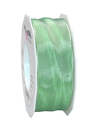 Präsent Lyon Band mit Drahtkante mintgrün, 25 m Dekoband zum Verzieren & Basteln, 40 mm Breite, leicht biegsames Schleifenband, für Festliche Dekos zu besonderen Anlässen Präsent Lyon Band mit Drahtkante mintgrün, 25 m Dekoband zum Verzieren & Basteln, 40 mm Breite, leicht biegsames Schleifenband, für Festliche Dekos zu besonderen Anlässen von Präsent