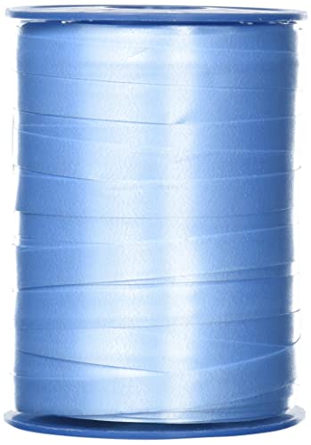 PRÄSENT PATTBERG Geschenkband hellblau, 250 Meter Ringelband 10 mm zum Basteln, Dekorieren & Verpacken von Geschenken zu jedem Anlass, 2549-602, 250-m-Spule 10 mm von PRÄSENT