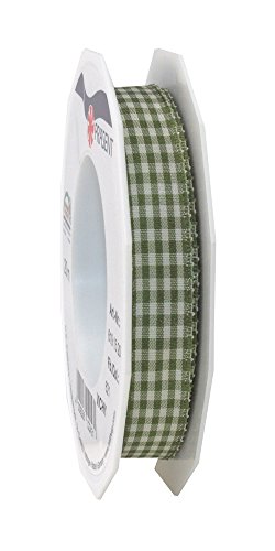 Präsent Vichy Geschenkband Olive/créme, 20 m Dekoband zum Verzieren & Basteln, 15 mm Breite, Kariertes Band für Bunte Dekos & Geschenkverpackungen, zu feierlichen Anlässen Präsent Vichy Geschenkband Olive/créme, 20 m Dekoband zum Verzieren & Basteln, 15 mm Breite, Kariertes Band für Bunte Dekos & Geschenkverpackungen, zu feierlichen Anlässen von Präsent