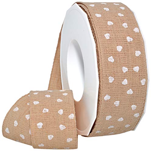 Morex Ribbon 429 Valentin Band, Polyester, Weiß/Natur, 1 inch by 16.4 yards von Morex Ribbon