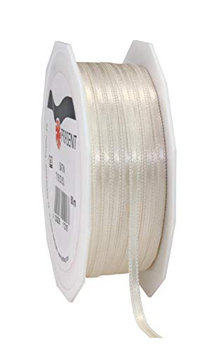 Präsent C.E. Pattberg Satin Elfenbein, 50 m Satinband zum Einpacken von Geschenken, 3 mm Breite, Geschenkband zum Dekorieren & Basteln, Dekoband, Anlass Präsent C.E. Pattberg Satin Elfenbein, 50 m Satinband zum Einpacken von Geschenken, 3 mm Breite, Geschenkband zum Dekorieren & Basteln, Dekoband, Anlass von PRÄSENT