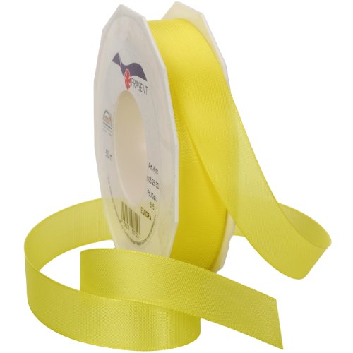 Präsent - EUROPA Geschenkband - gelb - 50-m-Rolle 25 mm von Morex Ribbon