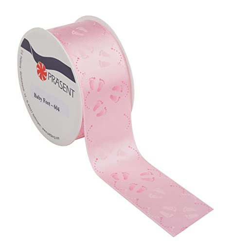Satinband Geschenkband"BabyFeet light pink" 2m lang Mädchen Baby Geburt DIY Babyshower Satinband Geschenkband"BabyFeet light pink" 2m lang Mädchen Baby Geburt DIY Babyshower von PRÄSENT
