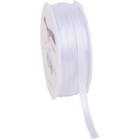 Satinband "Uni", 6 mm - Weiß Satinband "Uni", 6 mm - Weiß von PRÄSENT