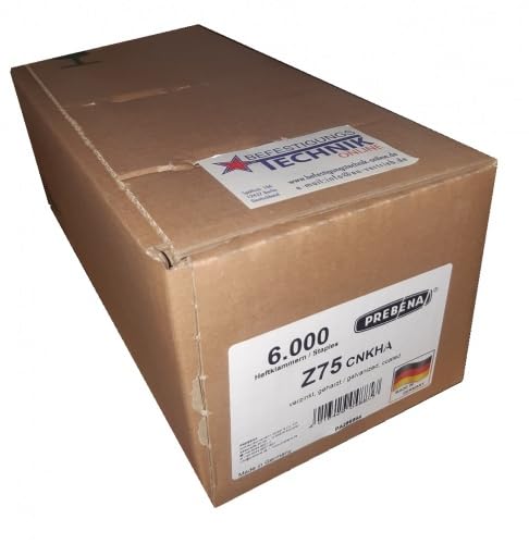 Prebena Klammern Z 75CNKHA 75mm verzinkt geharzt KG 775 PQZ KL-57 6,0M Prebena Klammern Z 75CNKHA 75mm verzinkt geharzt KG 775 PQZ KL-57 6,0M von PREBENA
