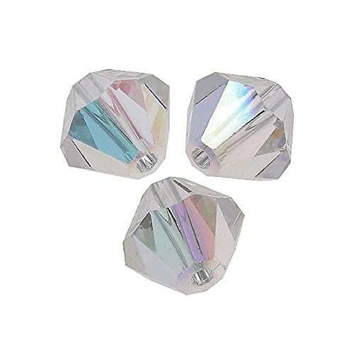 36 stk PRECIOSA - MC-Perlen Rondelle Kristall AB 3,6x4 mm (PRECIOSA - MC Bead Rondelle Crystal AB) 36pcs von PRECIOSA