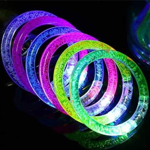 PRECORN LED Leuchtarmband-Set: 12 Stück (6 Farben) - Vielseitiges Glowstick-Armband für Kinderpartys, Geburtstage, Fasching, Halloween & mehr von PRECORN