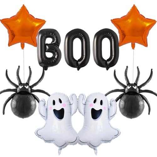 Halloween Luftballons Dekorationen Boo Luftballons Gruseliger Ballon Spinne Ballon für Geburtstag Halloween Party Dekorationen von PRELITER