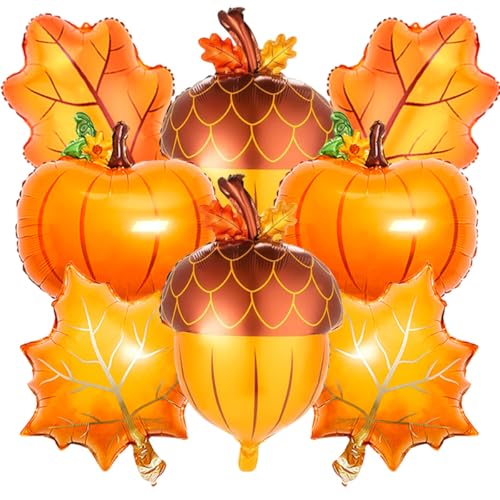 Thanksgiving Folienballons Kürbisballons für Thanksgiving-Festiving-Heim-Festival-Dekorationen (Kürbis 1) von PRELITER