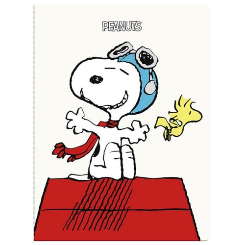 Notizbuch mit weißem Einband, mittelgroß, SNOOPY Notizbuch mit weißem Einband, mittelgroß, SNOOPY von PREMIUM PAPER