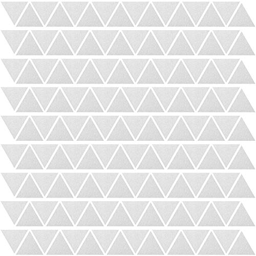PREMYO 144 Dreiecke Wandsticker Kinderzimmer Mädchen Jungen - Wandtattoo - Wandaufkleber Selbstklebend Silber von PREMYO