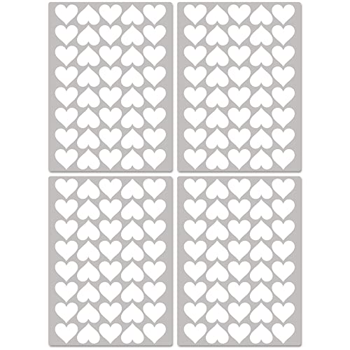 PREMYO 160 Herzen Wandsticker Kinderzimmer Mädchen Jungen - Wandtattoo - Wandaufkleber Selbstklebend Weiß von PREMYO