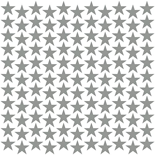 PREMYO 168 Sterne Wandsticker Kinderzimmer Mädchen Jungen - Wandtattoo - Wandaufkleber Selbstklebend Grau von PREMYO