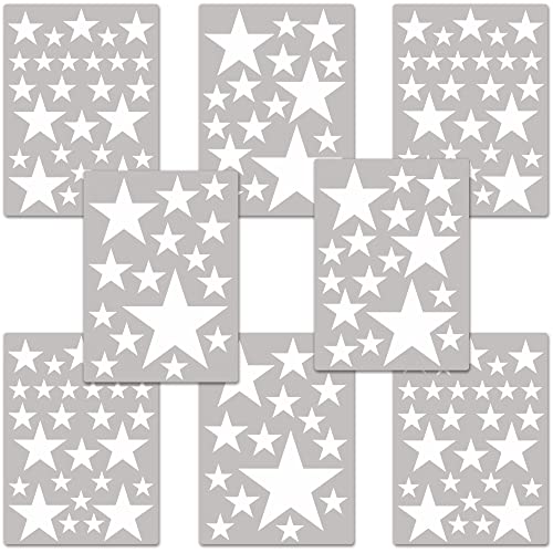 PREMYO 172 Sterne Wandsticker Kinderzimmer Mädchen Jungen - Wandtattoo - Wandaufkleber Selbstklebend Weiß von PREMYO