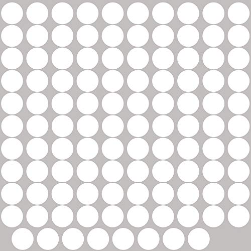 PREMYO 216 Punkte Wandsticker Kinderzimmer Mädchen Jungen - Wandtattoo - Wandaufkleber Selbstklebend Weiß von PREMYO