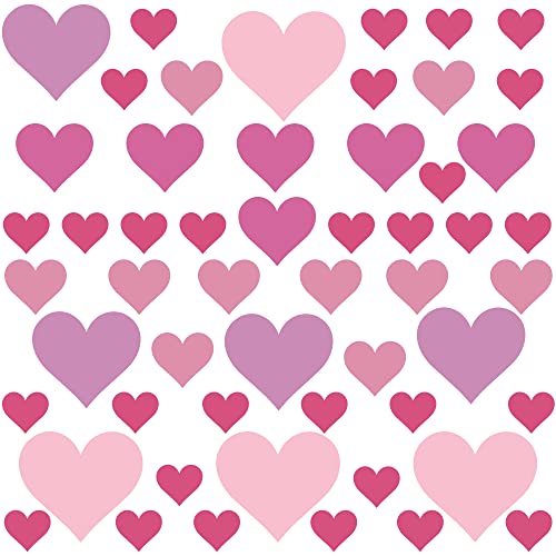 PREMYO 54 Herzen Wandsticker Kinderzimmer Mädchen Jungen - Wandtattoo - Wandaufkleber Selbstklebend Pastell Rosa PREMYO 54 Herzen Wandsticker Kinderzimmer Mädchen Jungen - Wandtattoo - Wandaufkleber Selbstklebend Pastell Rosa von PREMYO
