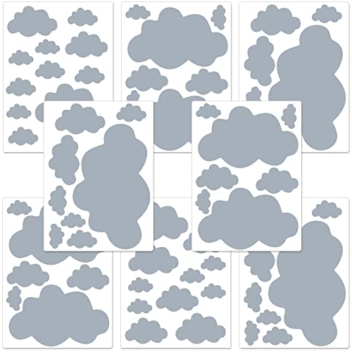 PREMYO 70 Wolken Wandsticker Kinderzimmer Mädchen Jungen - Wandtattoo - Wandaufkleber Selbstklebend Grau PREMYO 70 Wolken Wandsticker Kinderzimmer Mädchen Jungen - Wandtattoo - Wandaufkleber Selbstklebend Grau von PREMYO
