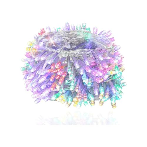 Lichterkette – 2 m lange Lichterkette mit 3AA-Batterien, RGB und Gelb, ideal für die Dekoration von Innen- und Außenbereichen. von PRENDELUZ