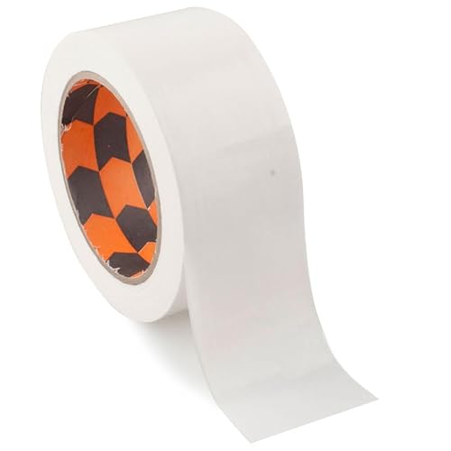 PRENDELUZ Kompaktes weißes Klebeband, verstärktes Gewebeband 50 mm x 25 m von PRENDELUZ