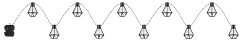 PRENDELUZ LED-Lichterkette, 2,3 m, 2700 K, IP44, ideal für den Außenbereich, schafft warme und gemütliche Atmosphäre. PRENDELUZ LED-Lichterkette, 2,3 m, 2700 K, IP44, ideal für den Außenbereich, schafft warme und gemütliche Atmosphäre. von PRENDELUZ
