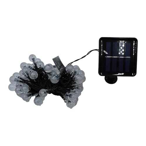 PRENDELUZ Miniball LED-Solarkette, 7 m, warm, IP44, 8 Modi wählbar (Solar - Kalk - 7 m - 50 LED) von PRENDELUZ