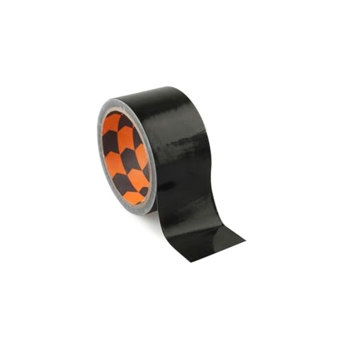PRENDELUZ Schwarzes Klebeband, 50 mm x 10 m, Mehrzweck-Klebeband aus verstärktem Stoff, 3-lagig, von Hand zuschneidbar von PRENDELUZ