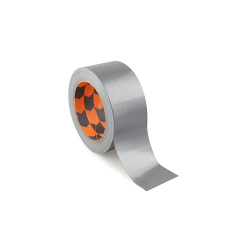 PRENDELUZ Silberfarbenes Klebeband, 50 mm x 25 m, Mehrzweck-Klebeband aus verstärktem Stoff, 3-lagig, von Hand zuschneidbar PRENDELUZ Silberfarbenes Klebeband, 50 mm x 25 m, Mehrzweck-Klebeband aus verstärktem Stoff, 3-lagig, von Hand zuschneidbar von PRENDELUZ
