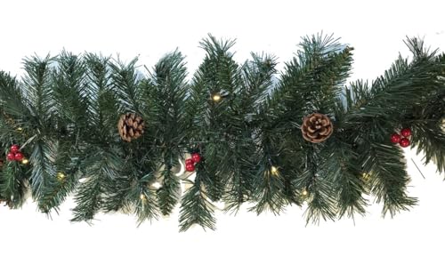 PRENDELUZ Weihnachtsdekoration – 180 cm LED-Lichterkette in Form von Tannenzapfen und Kugeln, ideal für die Dekoration Ihres Zuhauses auf Partys. PRENDELUZ Weihnachtsdekoration – 180 cm LED-Lichterkette in Form von Tannenzapfen und Kugeln, ideal für die Dekoration Ihres Zuhauses auf Partys. von PRENDELUZ