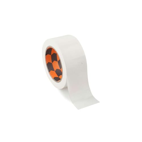 PRENDELUZ Weißes Klebeband, 50 mm x 25 m, Mehrzweck-Klebeband aus verstärktem Stoff, 3-lagig, von Hand zuschneidbar von PRENDELUZ