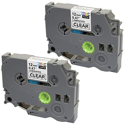 2x Schriftband kompatibel für P-Touch TZe131 TZ131 PT-1000 1005 1010 3600 9600 D210 D400 D600VP E300VP E550WVP H101C H101GB H105 H110 H300 H500 P700 P750W schwarz auf transparent | 12mm x 8m 2x Schriftband kompatibel für P-Touch TZe131 TZ131 PT-1000 1005 1010 3600 9600 D210 D400 D600VP E300VP E550WVP H101C H101GB H105 H110 H300 H500 P700 P750W schwarz auf transparent | 12mm x 8m von PRESTIGE CARTRIDGE