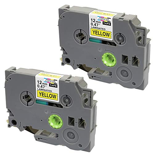 2x Schriftband kompatibel für P-Touch TZe631 TZ631 PT-1000 1005 1010 3600 9600 D210 D210VP D400 D600VP E300VP E550WVP H101C H101GB H105 H110 H300 H500 P700 P750W schwarz auf gelb | 12mm x 8m 2x Schriftband kompatibel für P-Touch TZe631 TZ631 PT-1000 1005 1010 3600 9600 D210 D210VP D400 D600VP E300VP E550WVP H101C H101GB H105 H110 H300 H500 P700 P750W schwarz auf gelb | 12mm x 8m von PRESTIGE CARTRIDGE